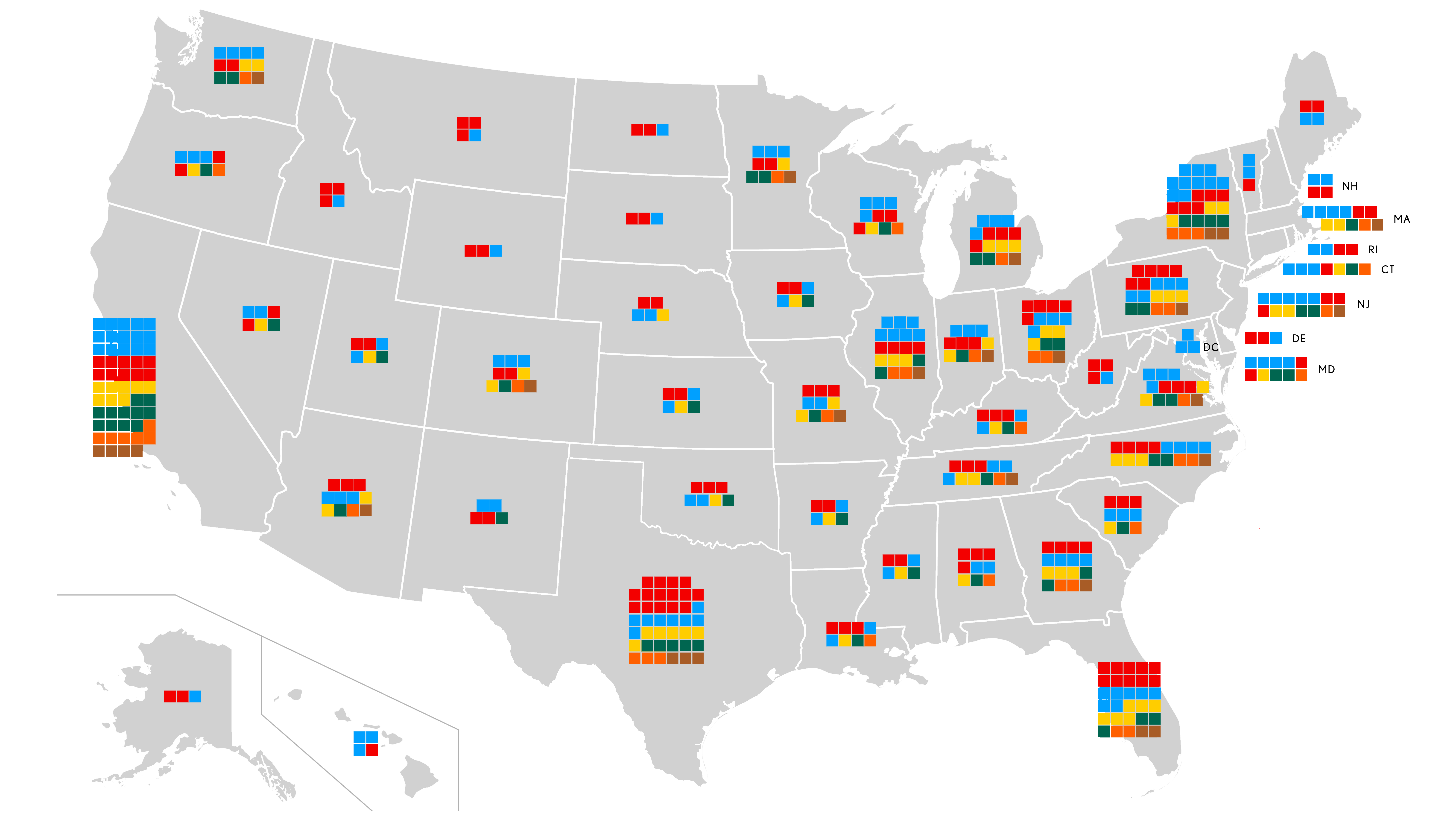 The Electoral College Under the Hamilton Method